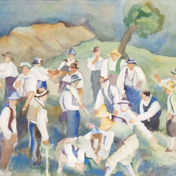 CARLO D'ALOISIO DA VASTO - Peasants in celebration
