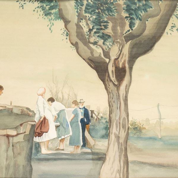 CARLO D'ALOISIO DA VASTO - Women at the wash-house