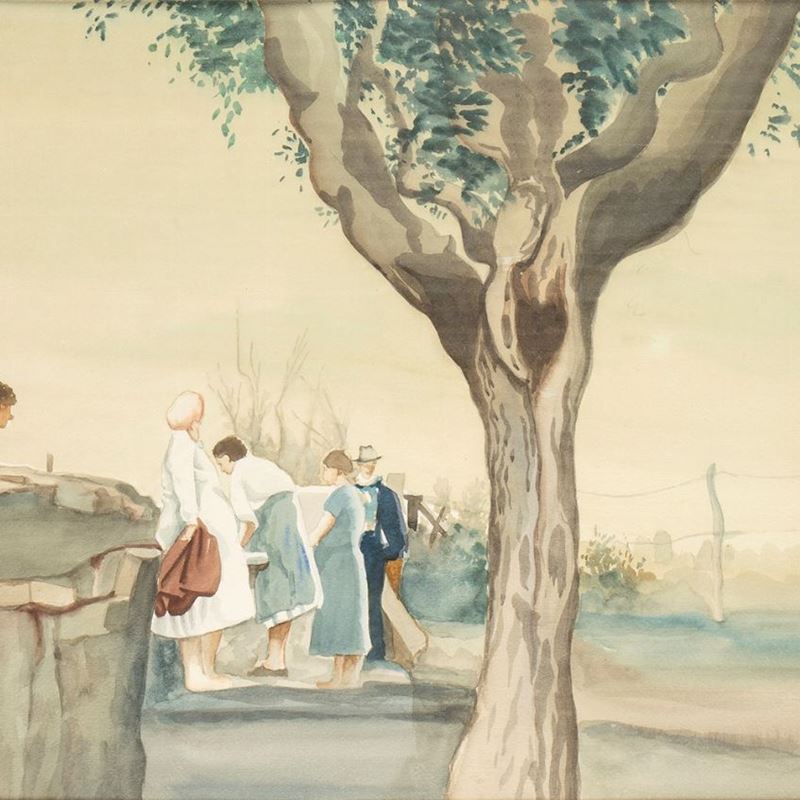 Carlo D'aloisio da Vasto - Donna al Lavatoio