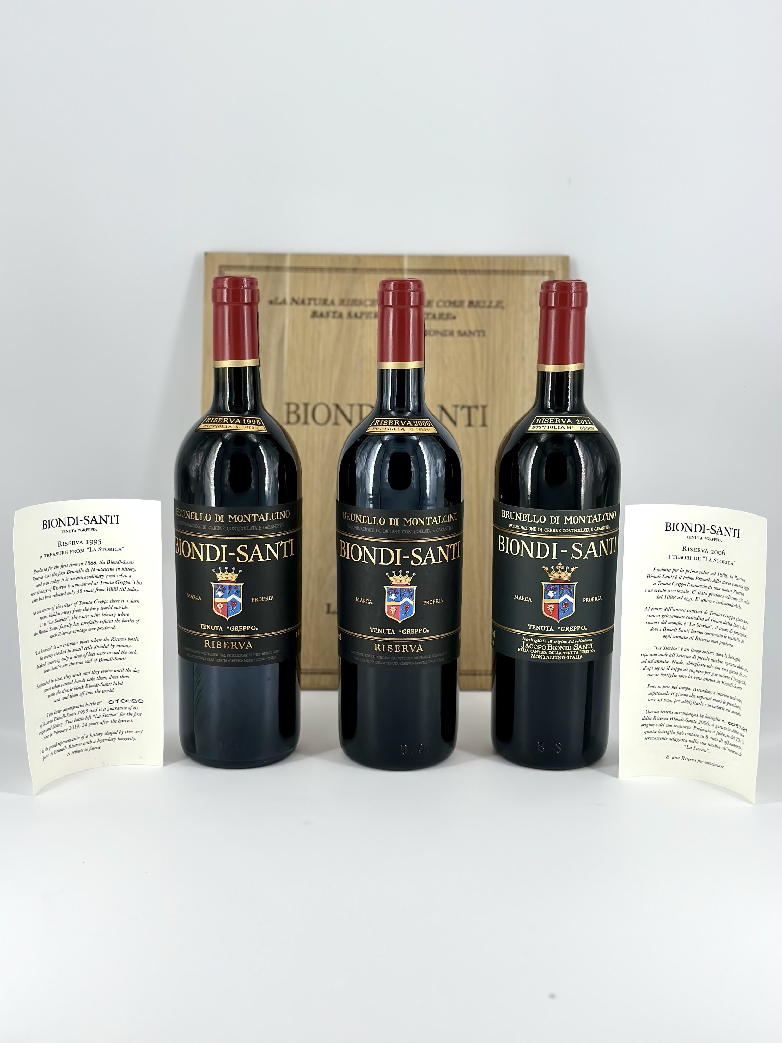 Biondi Santi, Brunello di Montalcino Riserva Tenuta Greppo (1995) - Asta  Vini e Distillati: Pregiati da Collezione e da Investimento - Bertolami  Fine Art - Casa d'Aste