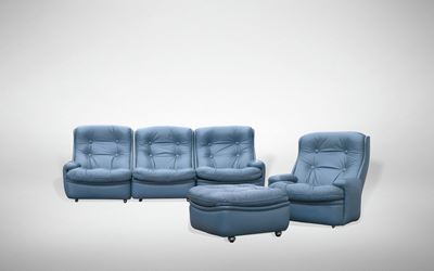 Set di Divano, Poltrona e Pouf