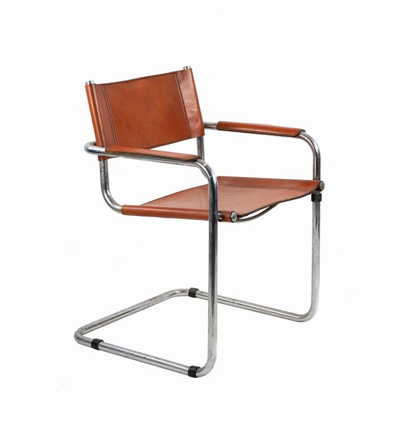 Mart Stam (nello Stile Di) Purmerend, 1899 - Zurigo, 1986 - S34 Poltrona Cognac