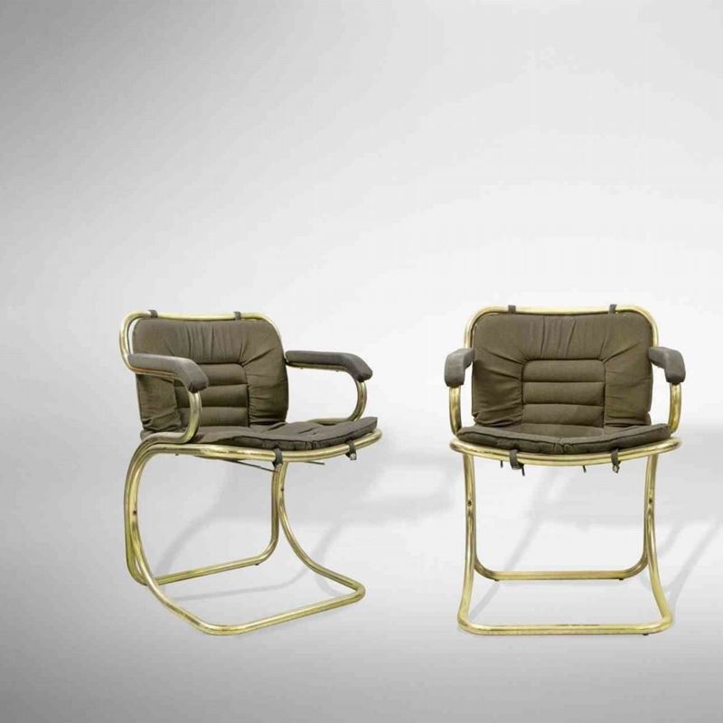 Gastone Rinaldi Padova, 1920 - 2006 - Set di Due Sedie Cantilever