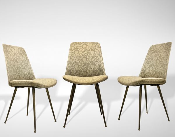 Set di tre sedie vintage