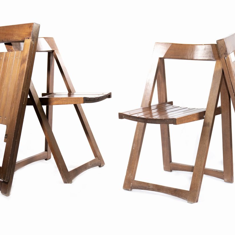 Aldo Jacober - Set di 4 Sedie Trieste Pieghevoli