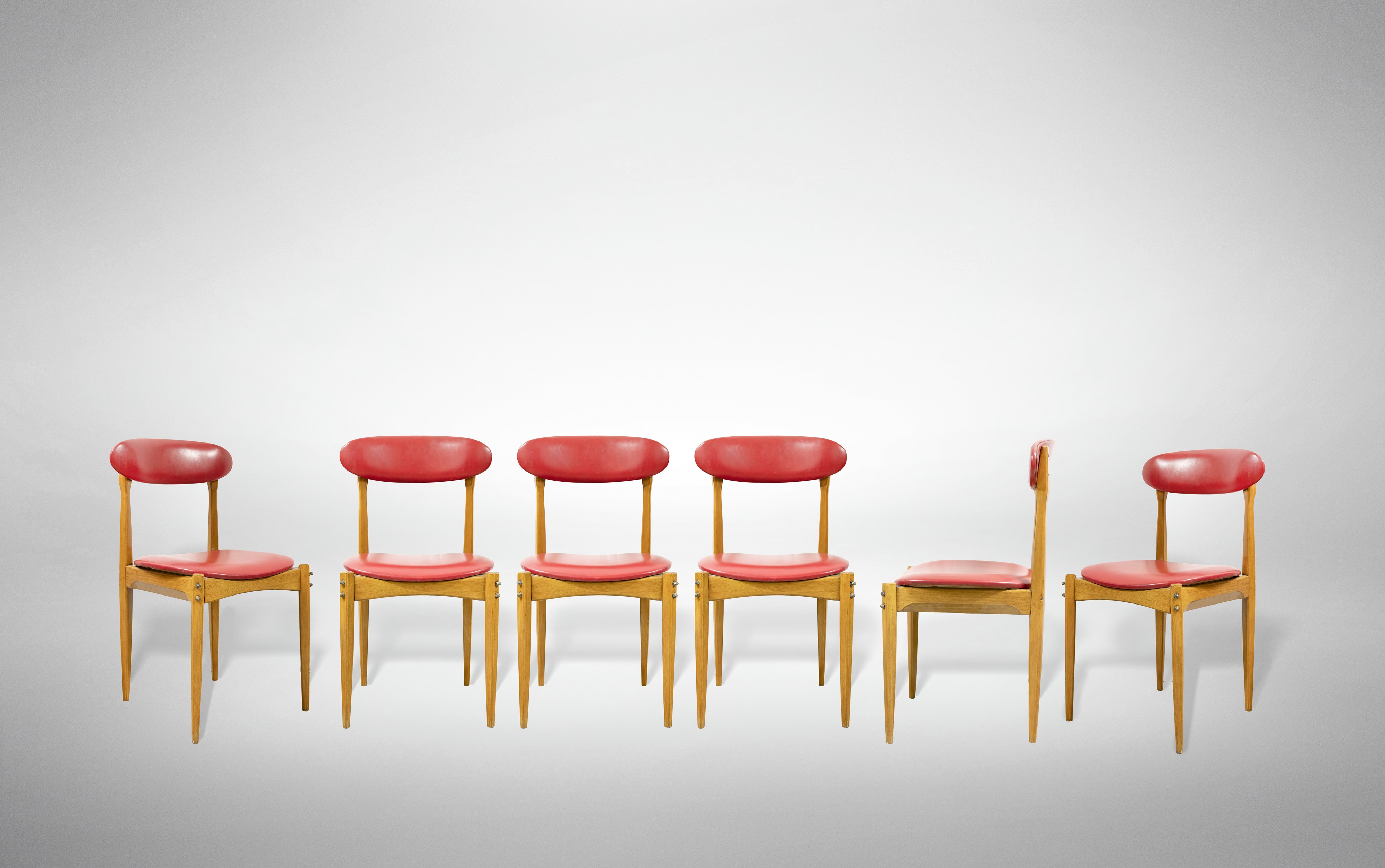 Set di sei sedie vintage (XX secolo) - Asta 1950-1980 Design and Decor -  Bertolami Fine Art - Casa d'Aste
