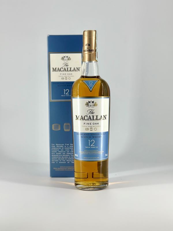 The Macallan Single Highland Malt Scotch Whisky 12 Years Old Fine Oak