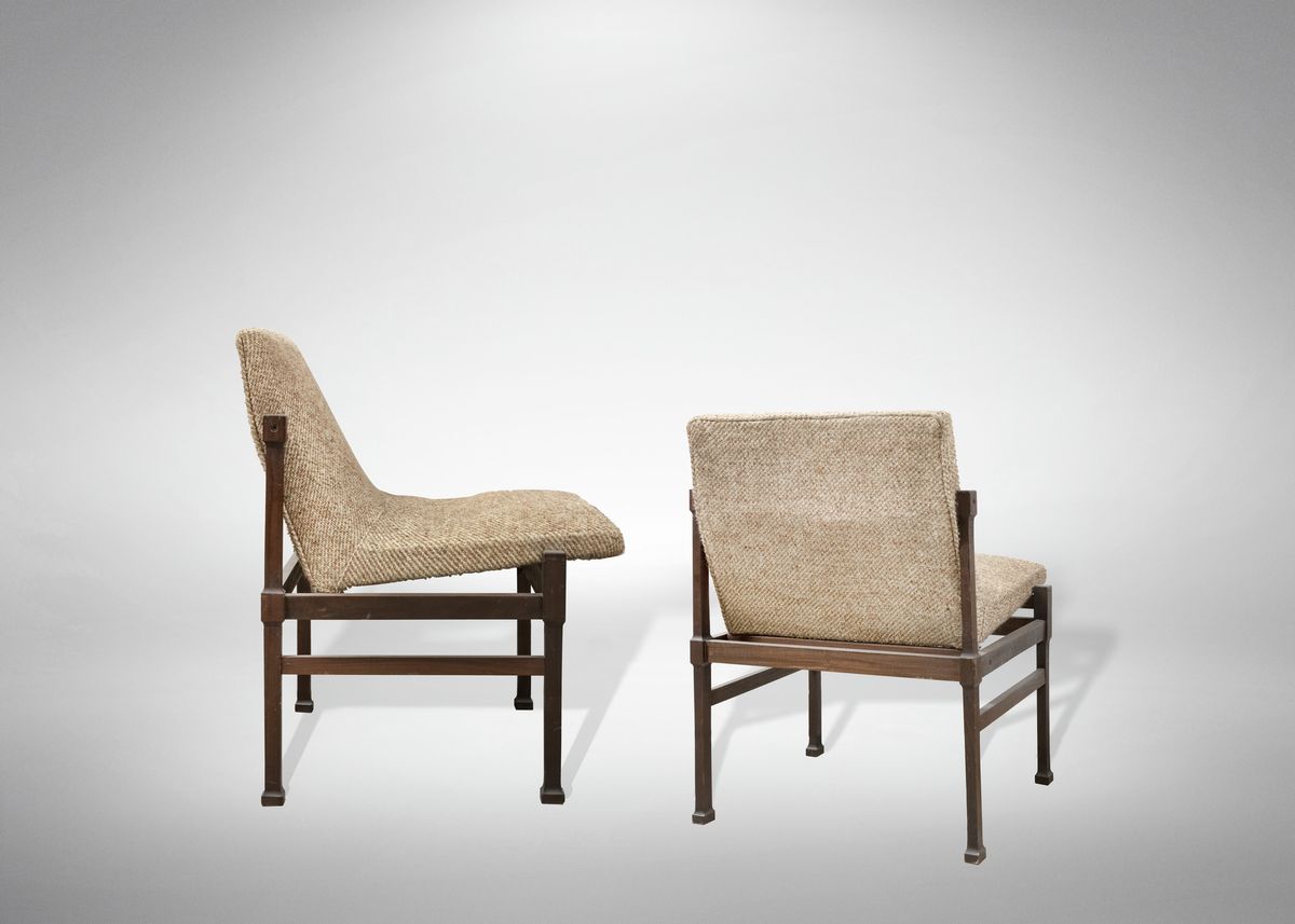 Coppia di Sedie Scandinave Vintage