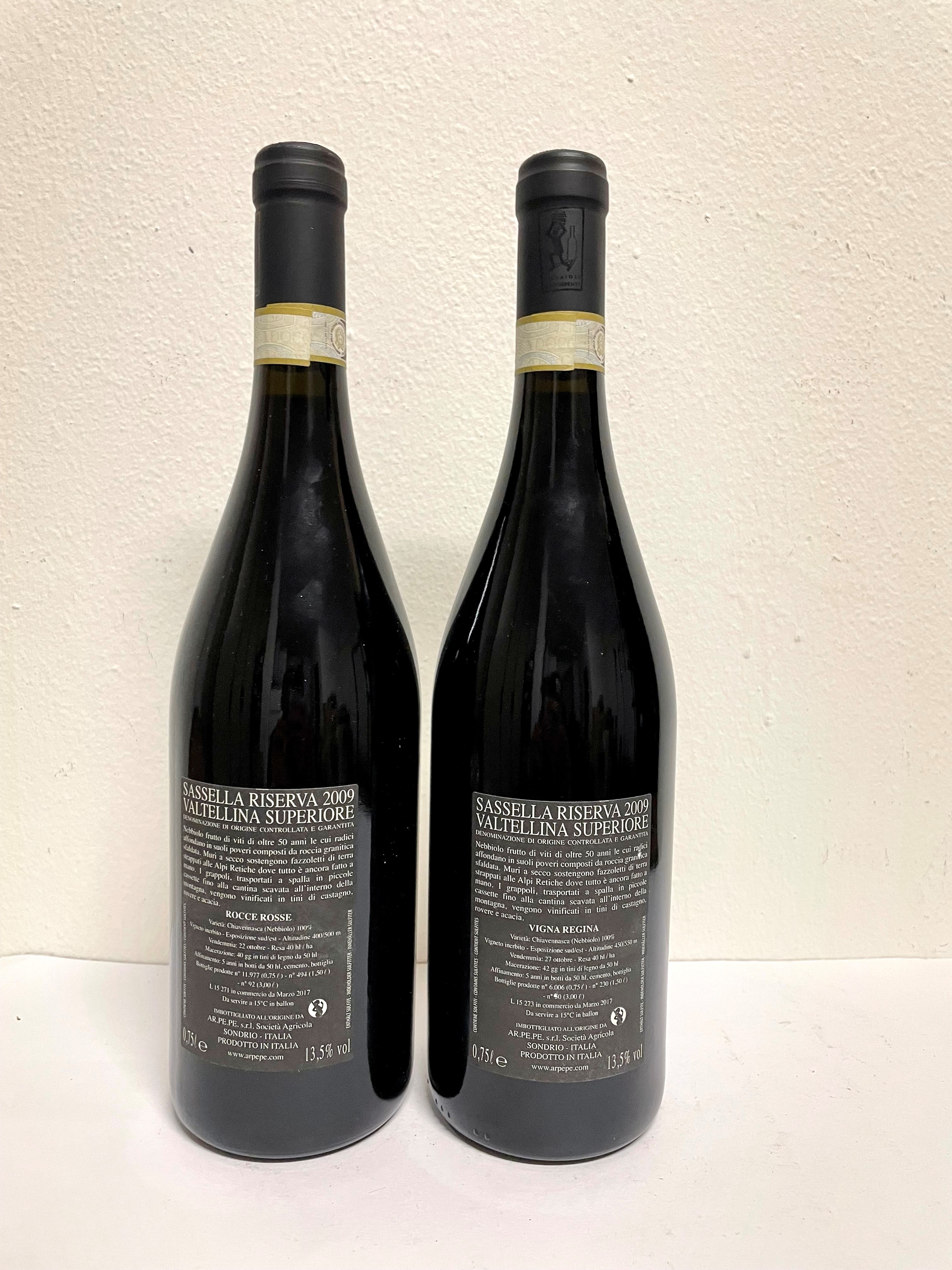 Ar.pe.pe., Sassella Rocce Rosse Riserva e Sassella Vigna Regina Riserva
