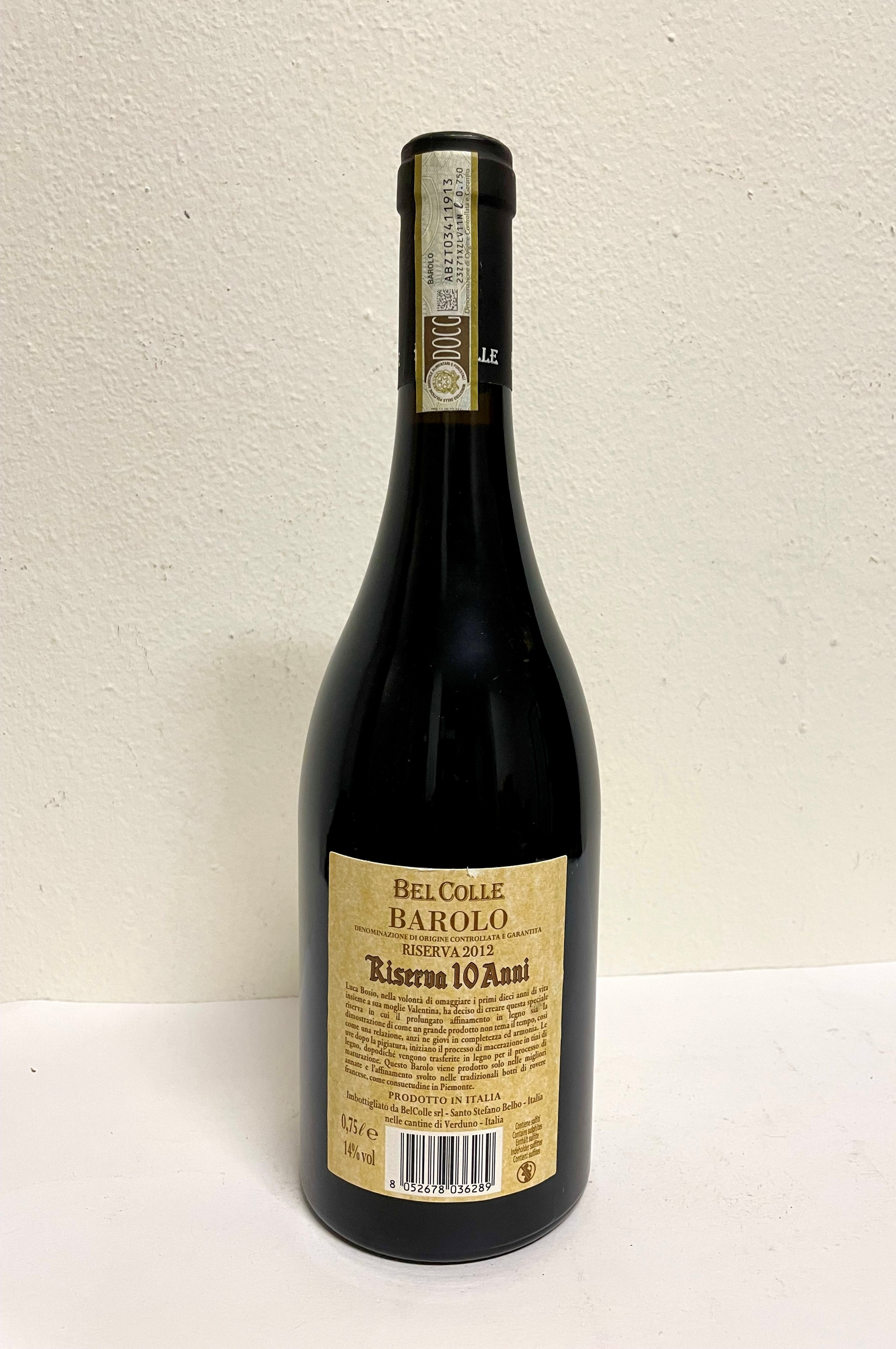 Bel Colle, Barolo Riserva 10 Anni