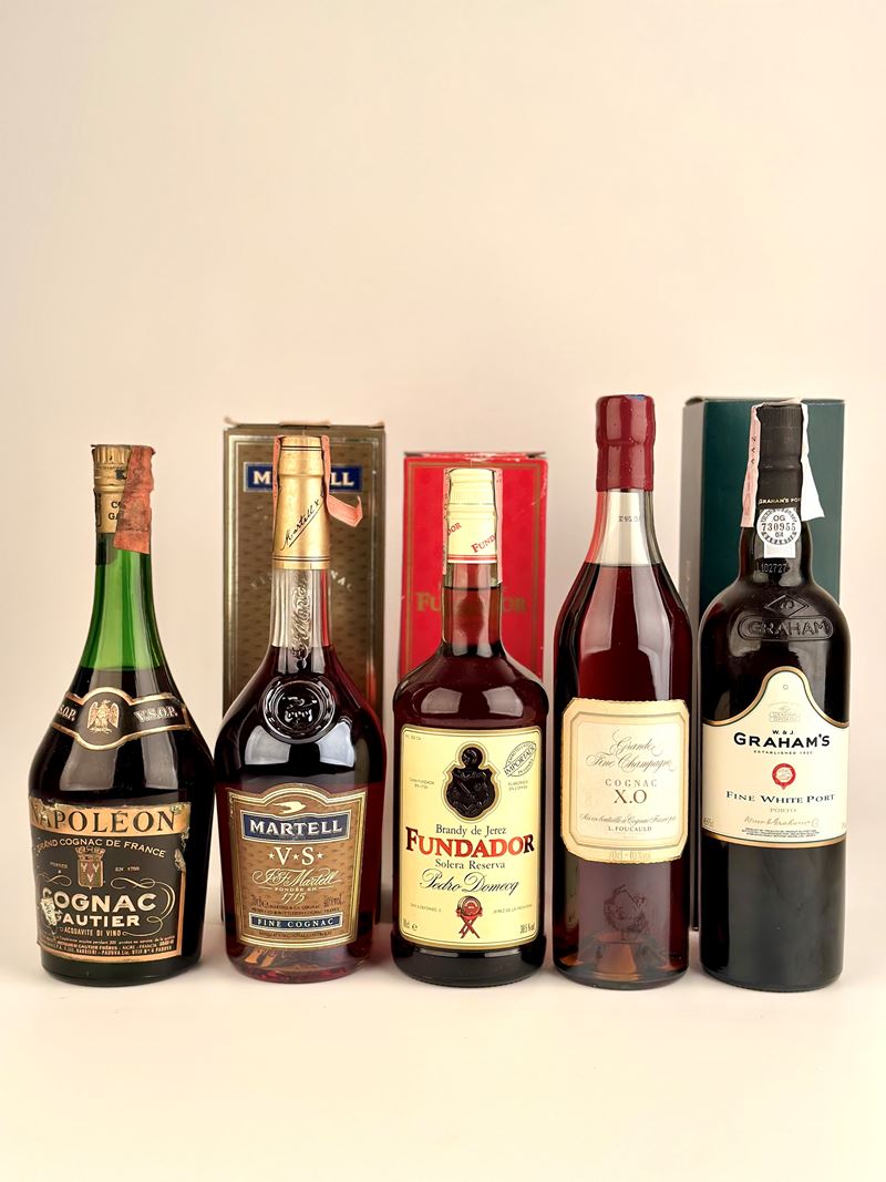 Napoleon Cognac Gautier Martell V.s. Fine Cognac Brandy De Jerez Bodegas Fundador Pedro Domecq So...