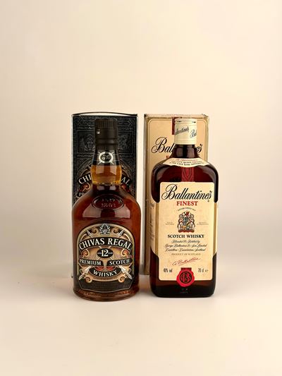 Ballantine's, Finest Blended Scotch Whisky Chivas Regal, 12 Years Old Blended Scotch Whisky