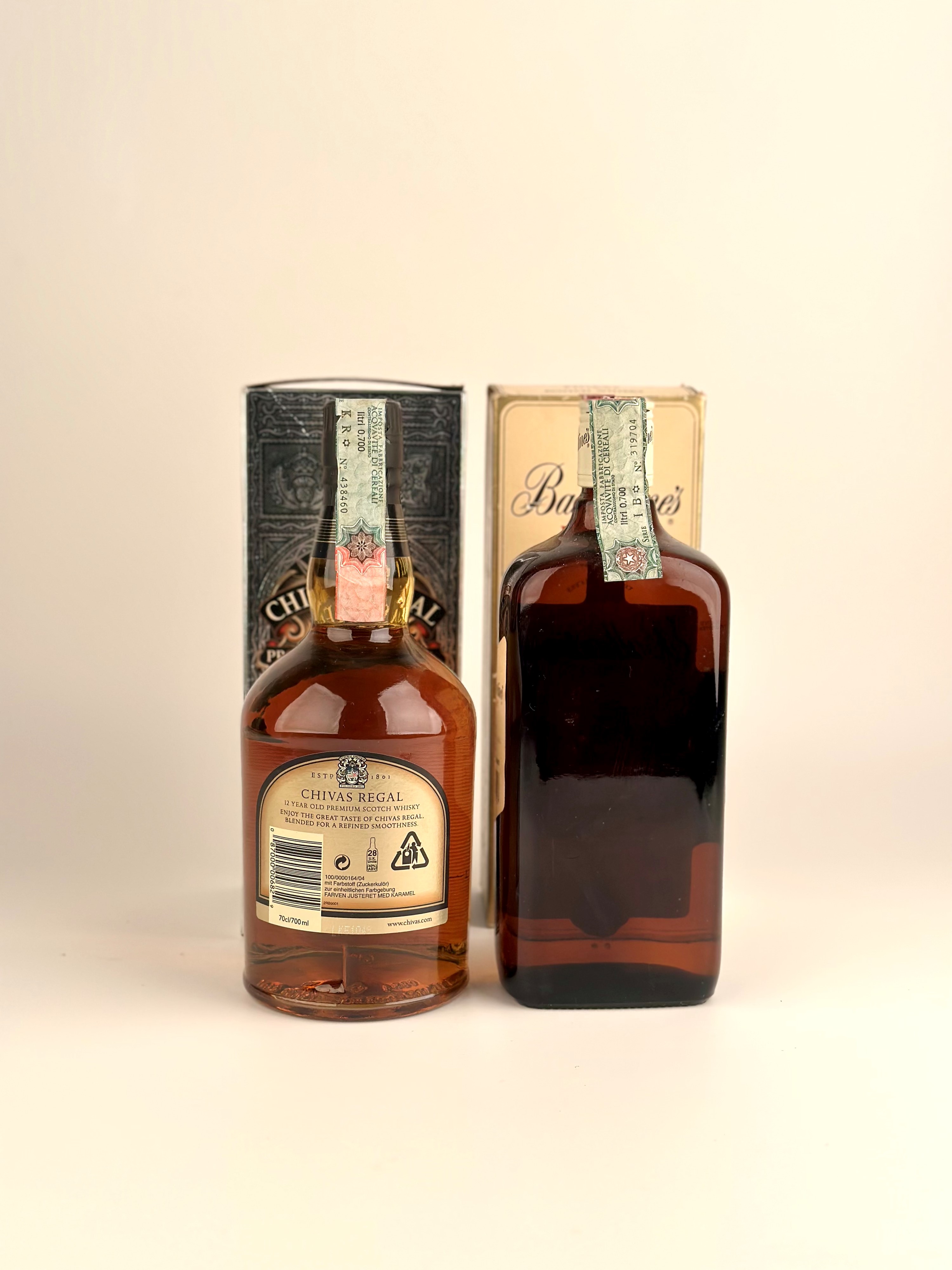 Ballantine's, Finest Blended Scotch Whisky Chivas Regal, 12 Year Old Blended Scotch Whisky
