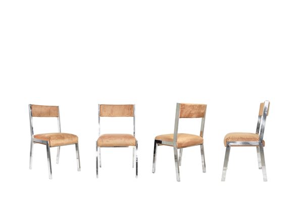WILLY RIZZONapoli, 1928 - Parigi, 2013 - Set of 4 vintage chairs