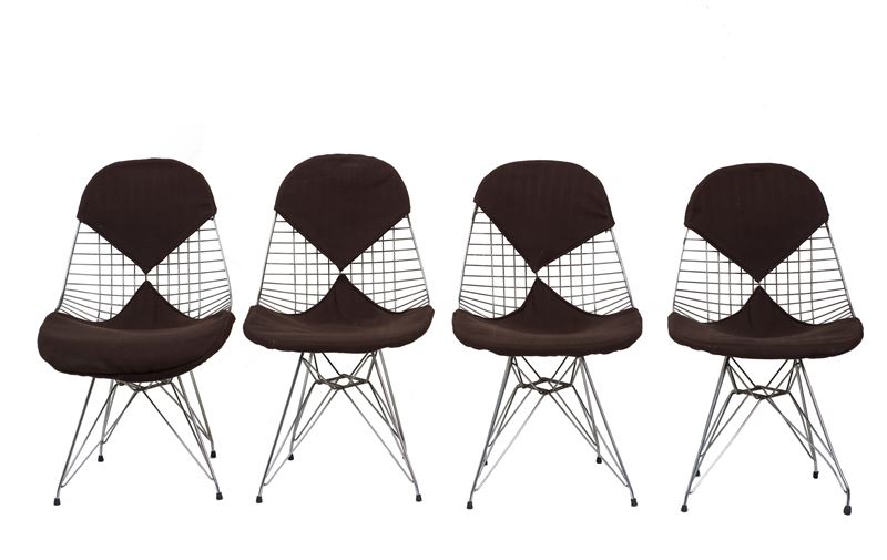 Charles Eames - Set di Quattro Sedie "dkr/2"