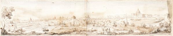 Gaspar  van Wittel - View of Rome from Prati di Castello
