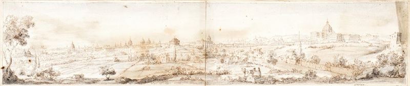 Gaspar Van Wittel - Veduta di Roma da Prati di Castello