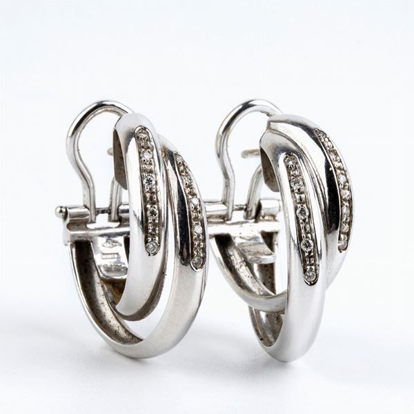SALVINI: diamond gold earrings
