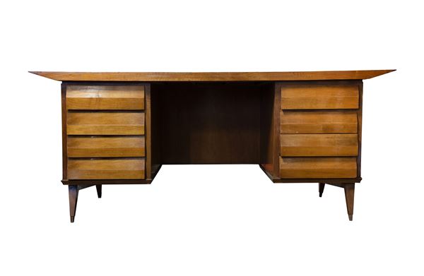 MELCHIORRE BEGA (ATTRIBUITO)Caselle di Crevalcore, 1898 &#8211; Milano, 1976 - Wood desk