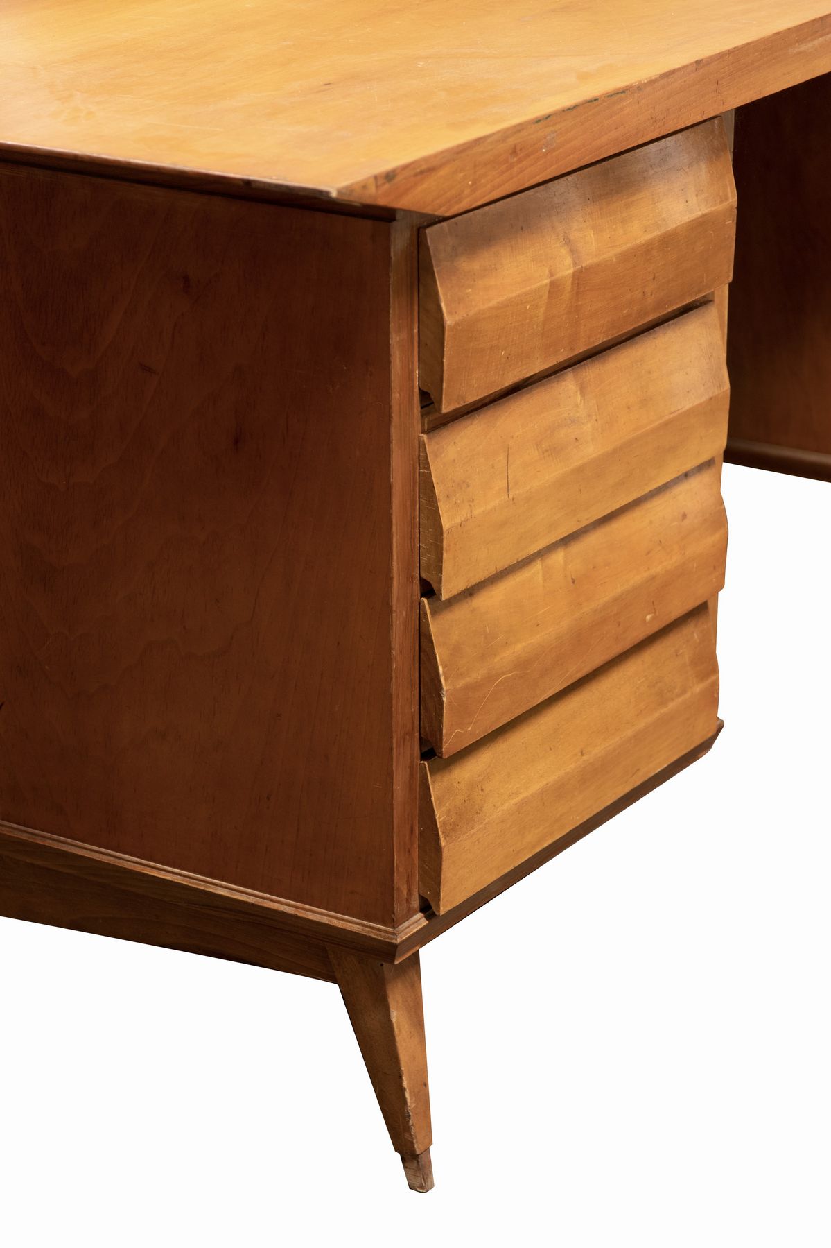 Melchiorre Bega (attribuito) Caselle di Crevalcore, 1898 – Milano, 1976 - Scrivania in Legno