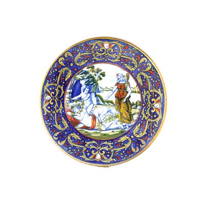 Piatto in Ceramica a Lustro