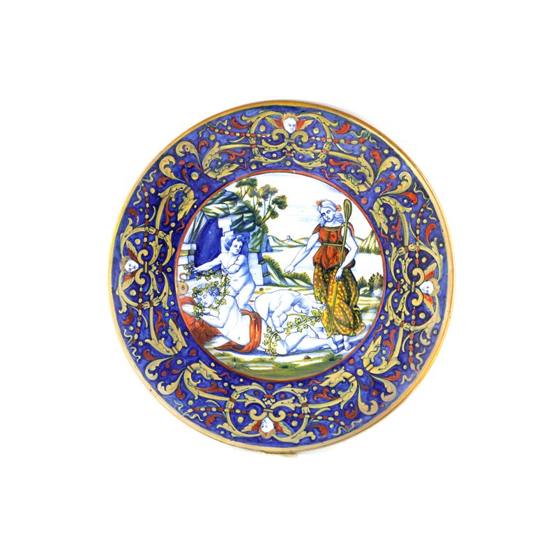 Piatto in Ceramica a Lustro