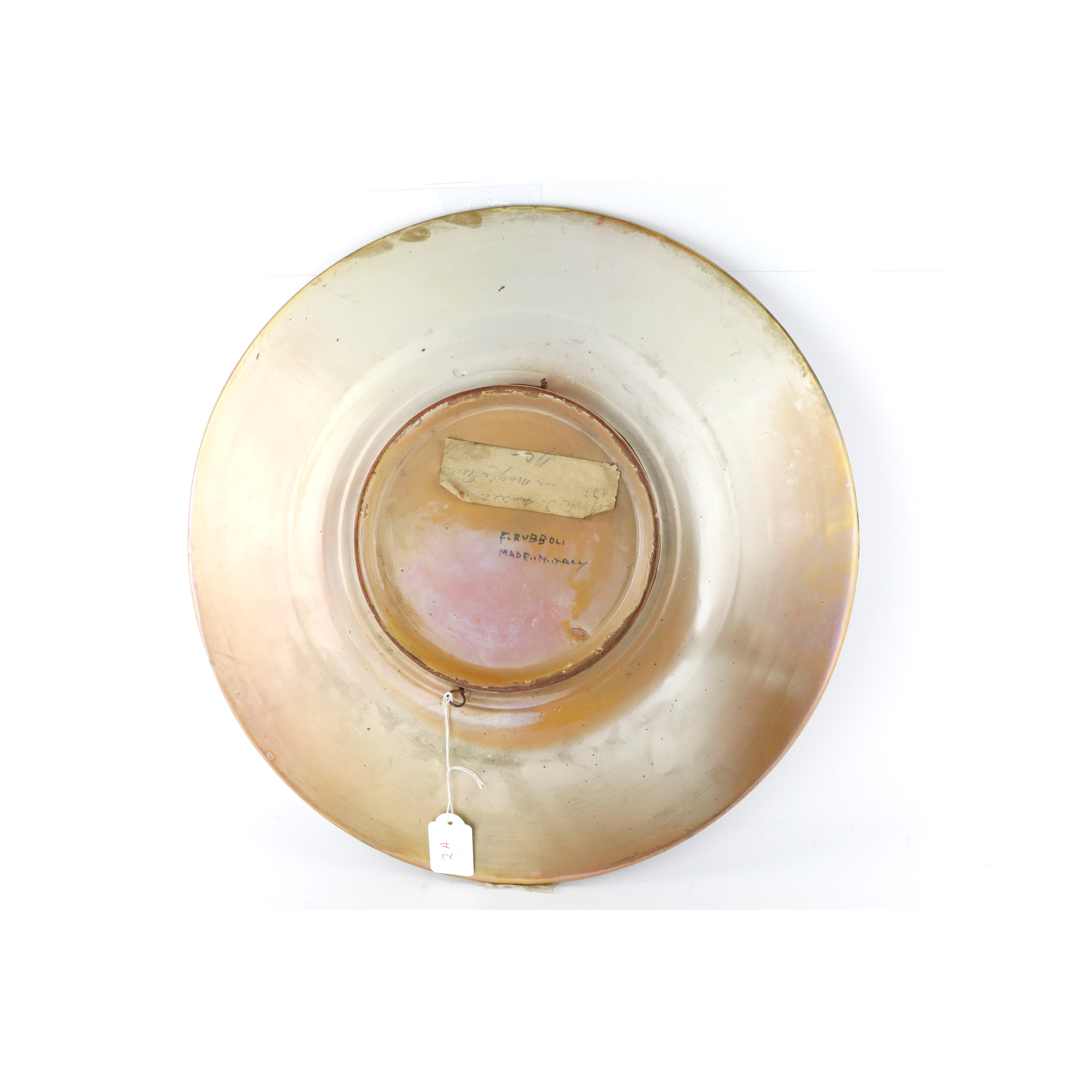 Piatto in Ceramica a Lustro
