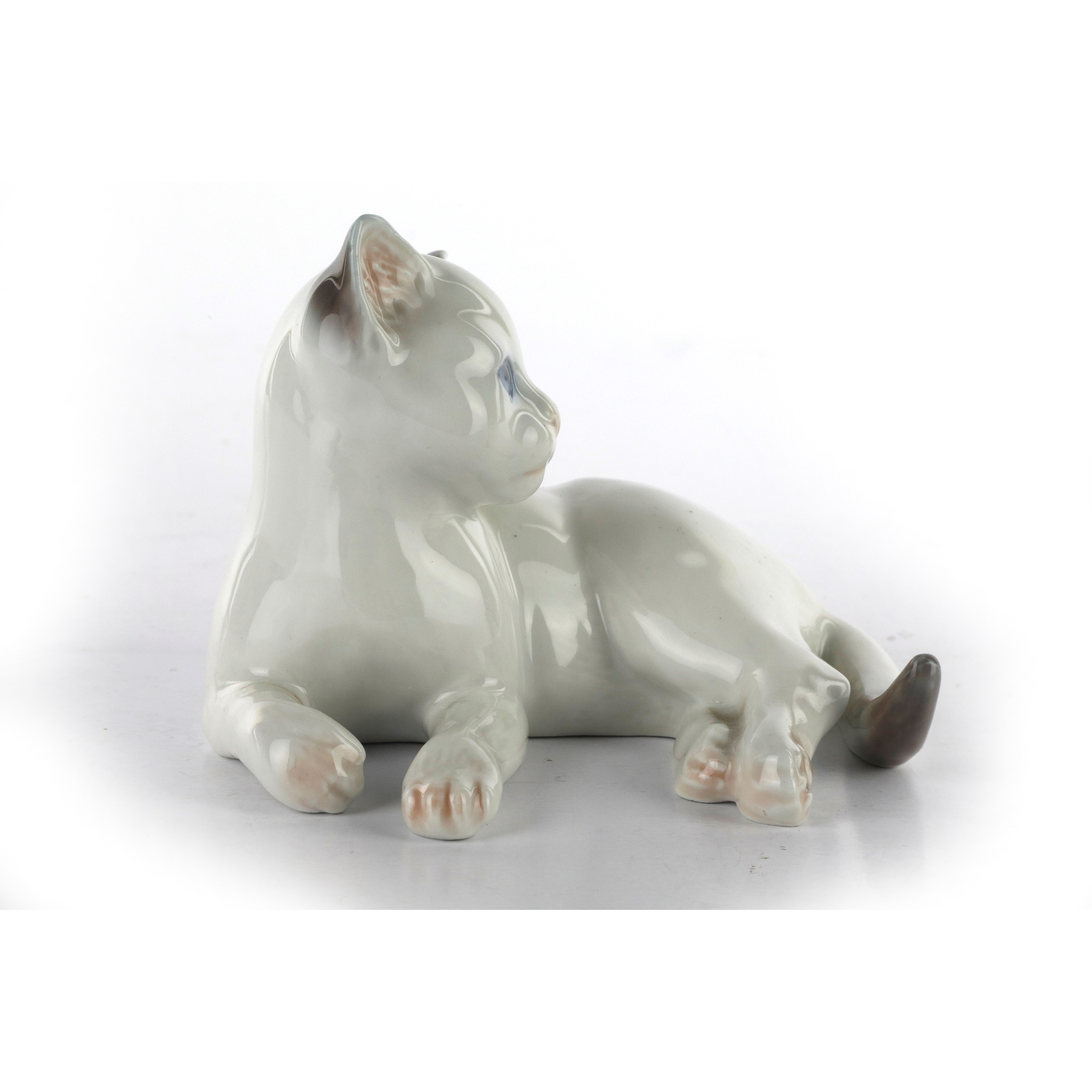 Gatto in Porcellana Policroma Royal Copenhagen