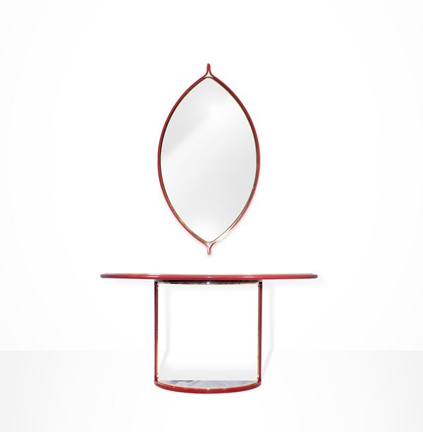 Tommaso Barbi - Vintage consolle with wall mirror