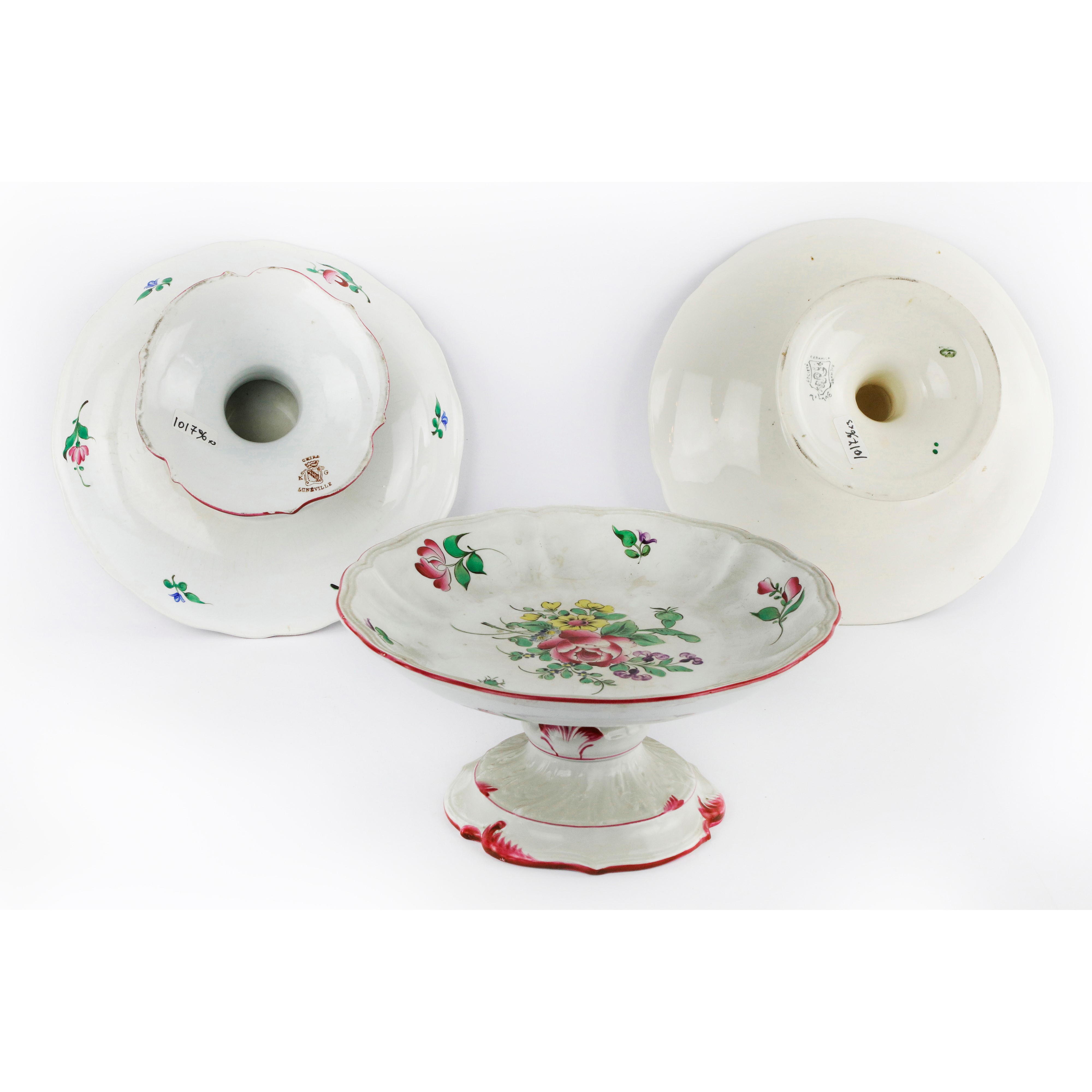 Alzate in Ceramica Bianche a Decoro Floreale