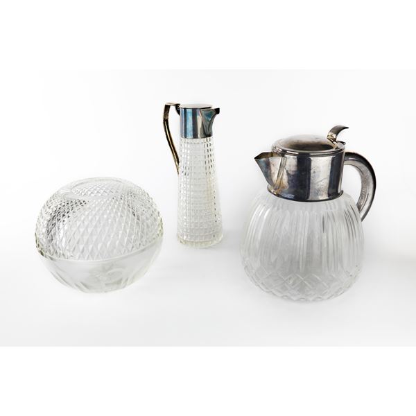 Lot of 3 crystal vases