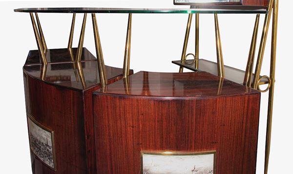 Vintage Italian Dry Bar, contemporary furniture by Gio Ponti