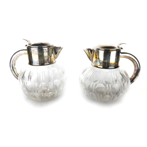 Pair of thermos jugs