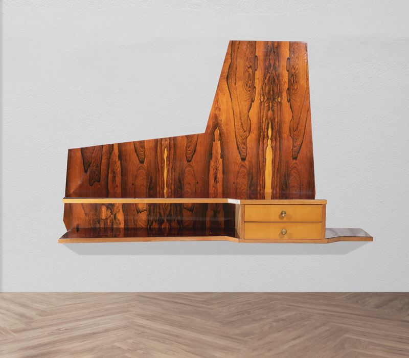 Consolle Vintage in Legno Sospesa
