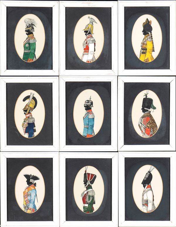Lotto nove silhouettes