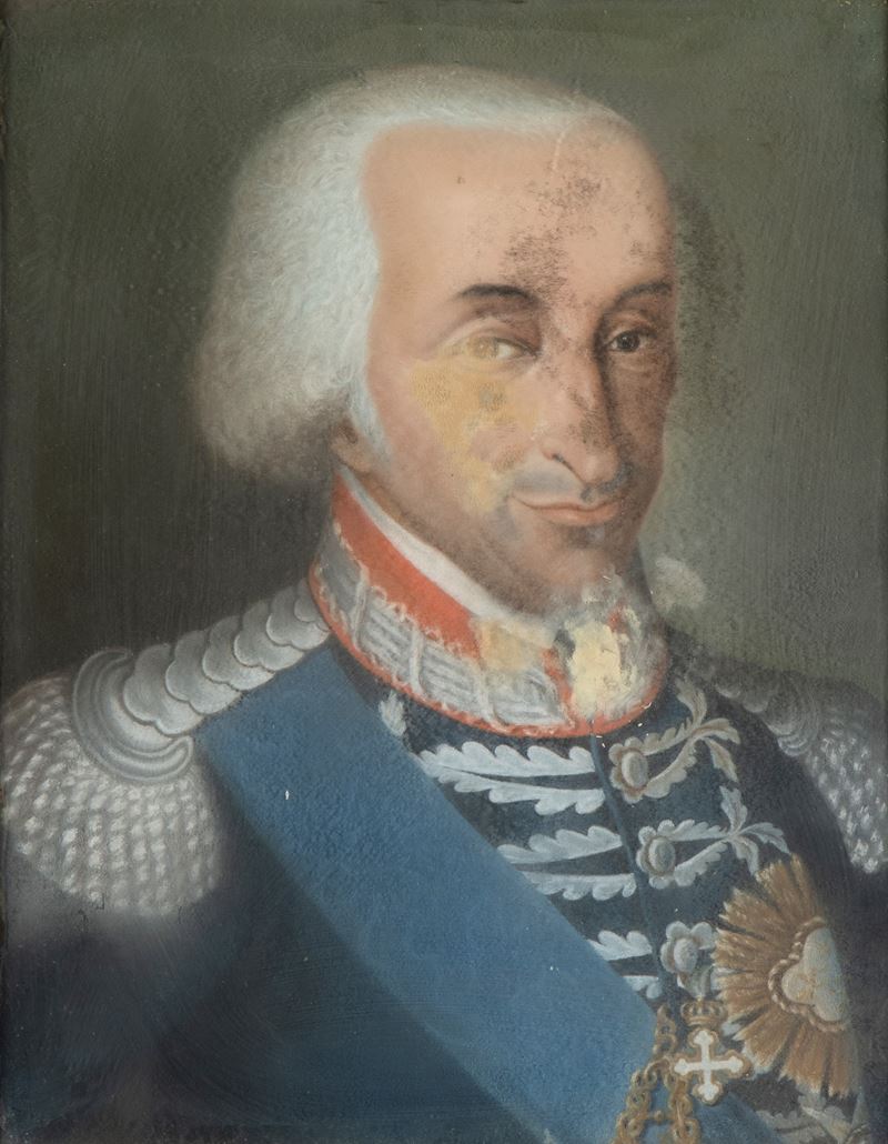 Ritratto di Vittorio Emanuele i Dipinto su Carta