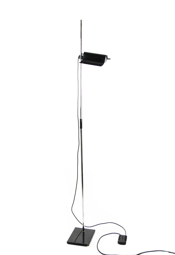 Chrome floor lamp