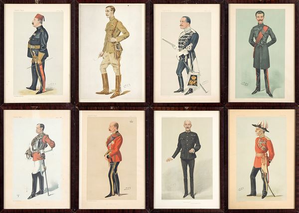 Eight prints of various military subjects