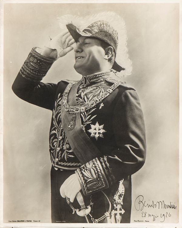A large print, Benito Mussolini