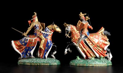 Lotto di Quattro Figure a Cavallo