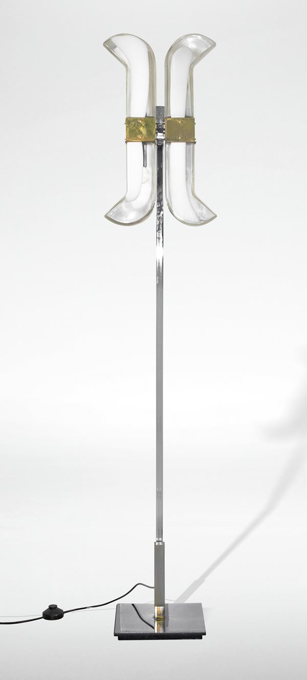 Lampada vintage da terra - Asta Post war design. With a special focus on  italian style - Bertolami Fine Art - Casa d'Aste