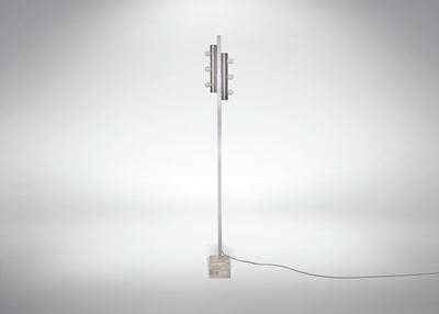 Lampada da Terra Vintage Cromata