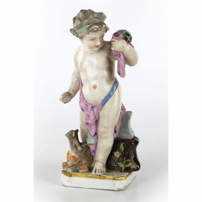 Putto in Porcellana Policroma