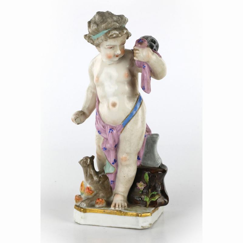 Putto in Porcellana Policroma