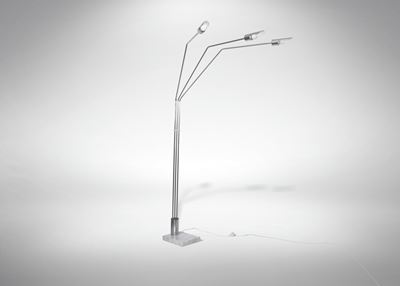 Lampada da Terra Cromata Vintage