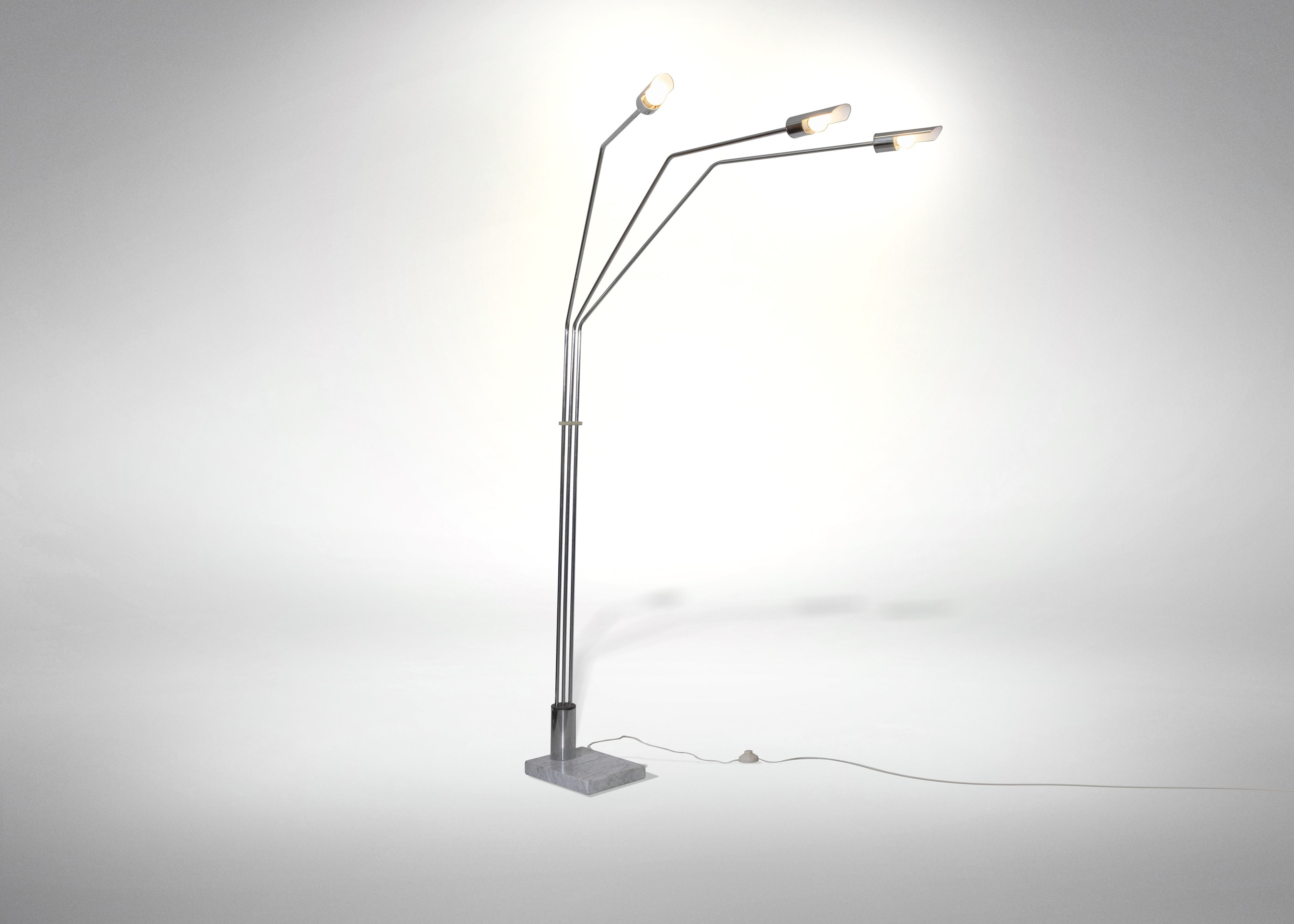 Lampada da Terra Cromata Vintage