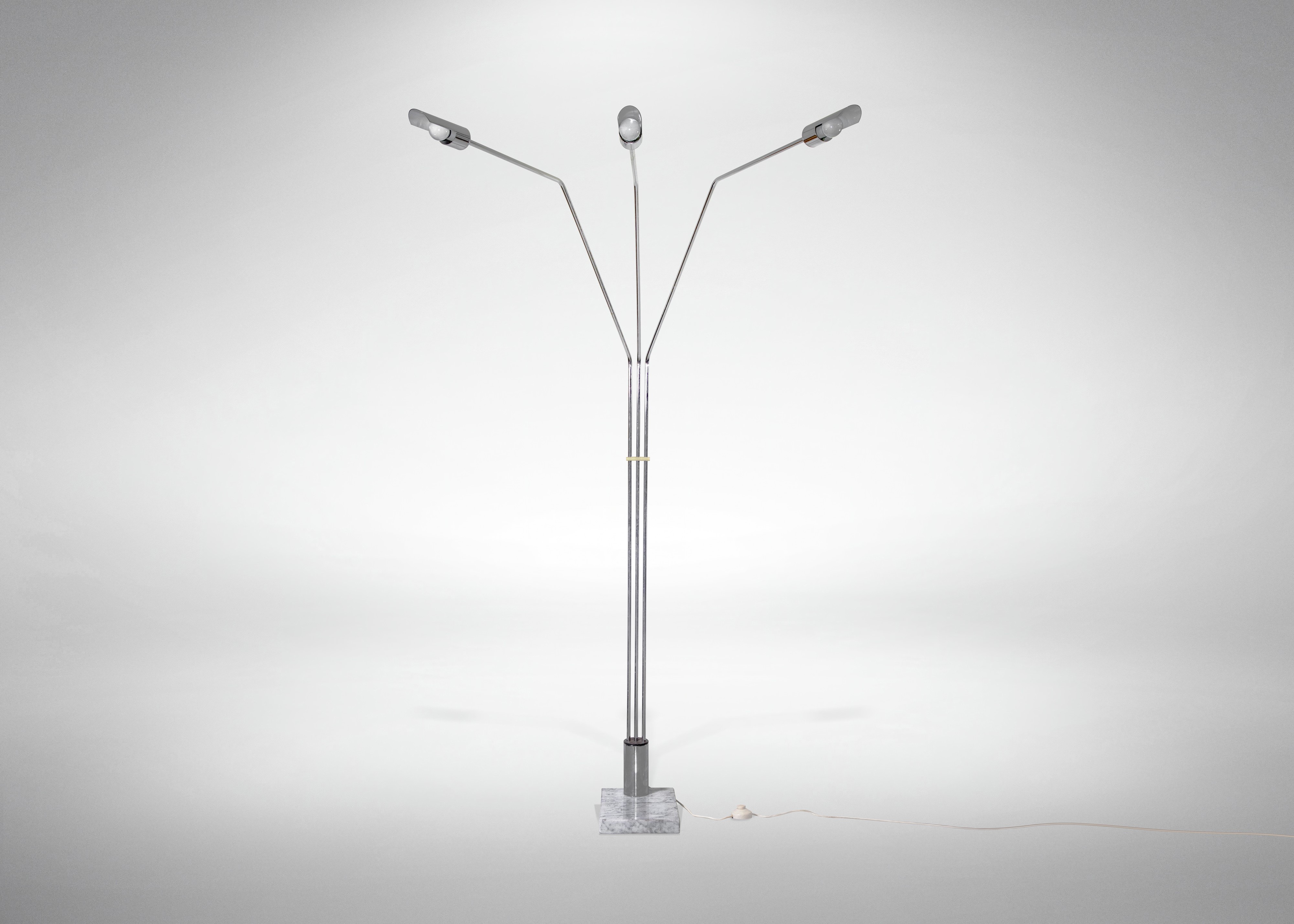Lampada da Terra Cromata Vintage
