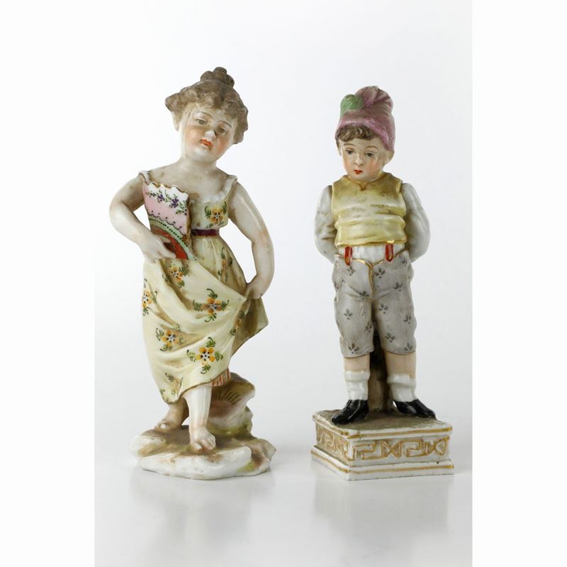 Lui e Lei ,lotto di 2 Sculture