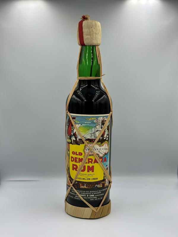 Old Demerara Rum Gio. Buton Special Distilled E. H. Keeling London