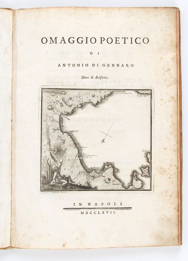 DI GENNARO ANTONIO DUCA DI BELFORTE 	OMAGGIO POETICO. In Napoli 1767